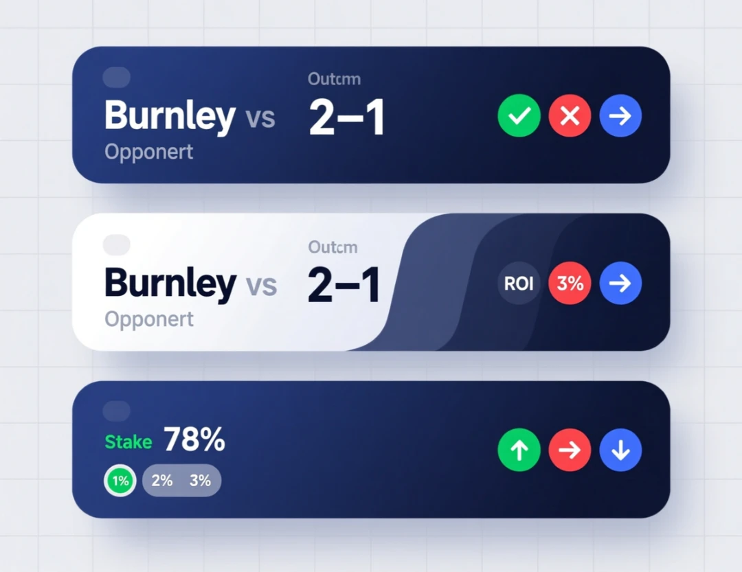 Case studies showing three Burnley clean sheet betting scenarios with probability calculations and outcomes