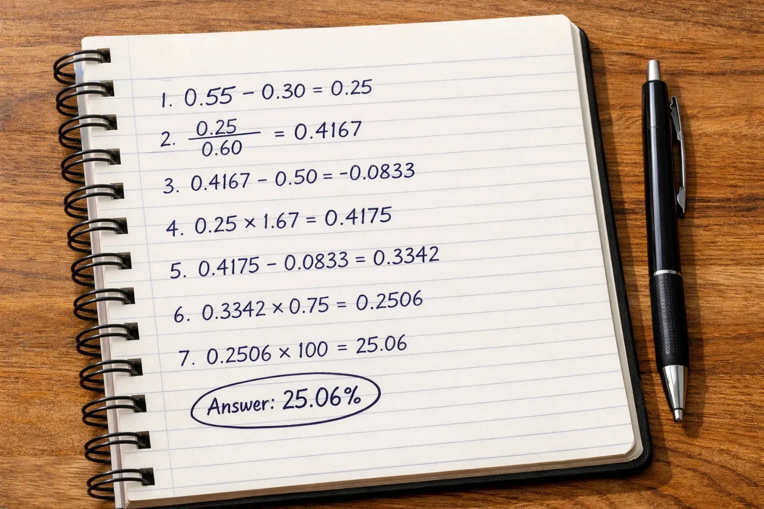 Computer screen showing a simple spreadsheet with betting calculations